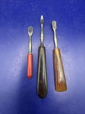 Vintage Manicure Tools Metal with Bakelite? Plastic Handles 3 Pieces-Germany