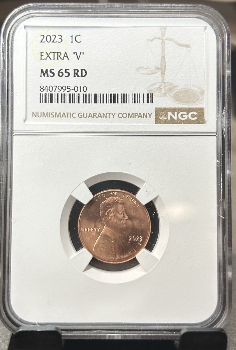 週刊誌 Mone 2023 EXTRA ' V ' ERROR VDB V NGC MS65 RD LINCOLN SHIELD PENNY CENT