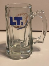 1990's LT's "Lawrence Taylor" Restaurant & Sports Bar Glass Beer Mug  RARE FIND