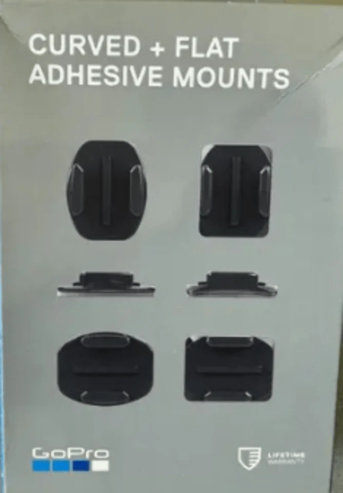 Curved + Flat Adhesive Mounts 3 Curved + 3 Flat Sticky GoPro Mounts - Image 2 of 2