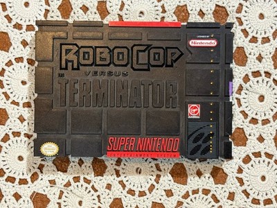 Replacement Case Only Robocop Versus The Terminator Super Nintendo SNES Display