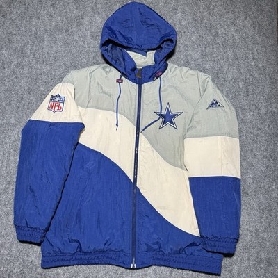 Vintage Dallas Cowboys Jackets Mens XL Blue NFL Football Apex One