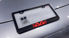 Albania Eagle Flag Country 100 Carbon Fiber License Plate Frame Cover Red