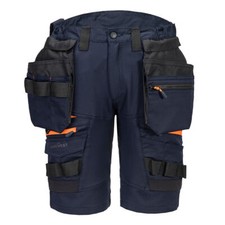 Image of Portwest Men's DX4 Detachable Holster Pocket Stretch Summer Work Shorts DX444