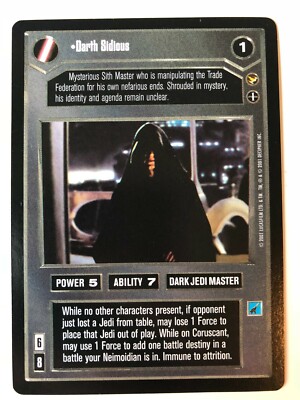Star Wars CCG Theed Dark Side RARE Singles | SWCCG  NM/Mint