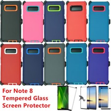 For Samsung Galaxy Note 8 Rugged Shockproof Defender Case Cover W/ Belt Clip