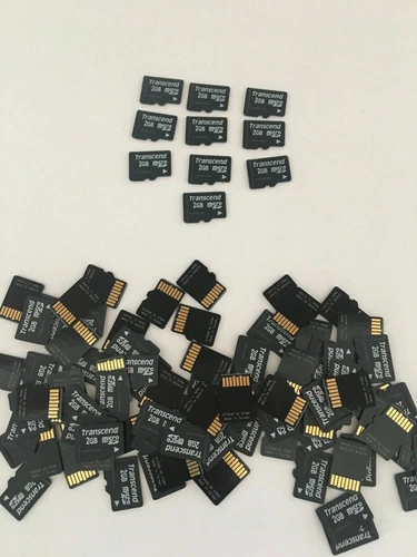 Lot x10 MICRO Transcend SD 2GB 10x TF Memory x 10 Cellular GPS MP3 Players