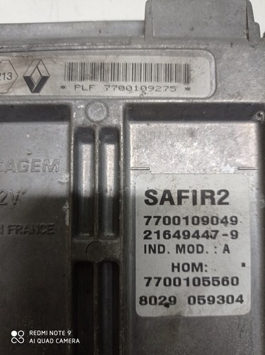MOTORSTEUERGERÄT ECU RENAULT TWINGO CLIO 1.2i 7700109275/7700109049 (C2A) - Bild 3 von 5