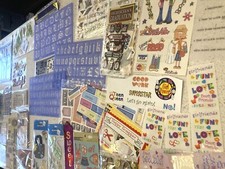 LARGE SCRAP BOOK LOT - Supplies, Templates, Books Etc - Nice