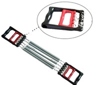 Estensore Doppia Maniglia Elastico Molla 5 Molle Palestra Fitness Sport Gym Casa