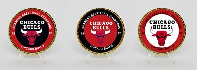Tribute Coins Chicago Bulls 1993 1992 1991 NBA Champions 3 Coin Set