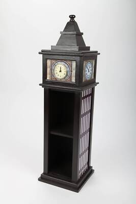 point-home Design-Schrank ''Big Ben'' mit Uhr, Retro, schwarz, 77cm