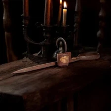 Miner's Candlestick with Tag Best & Belcher Mining Co Virginia City NV