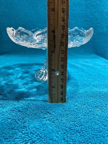 MIKASA CRYSTAL SNOWFLAKE FROST 6.5" FOOTED CANDY BON BON DISH BOWL - Picture 13 of 13