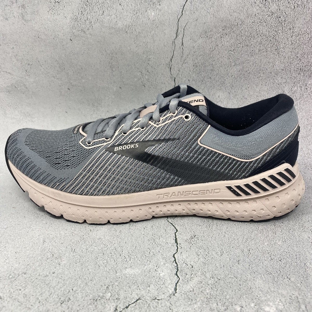 Brooks Womens Transcend 1203191B074 Gray Running Shoes Sneakers Sz 10 M  (B)