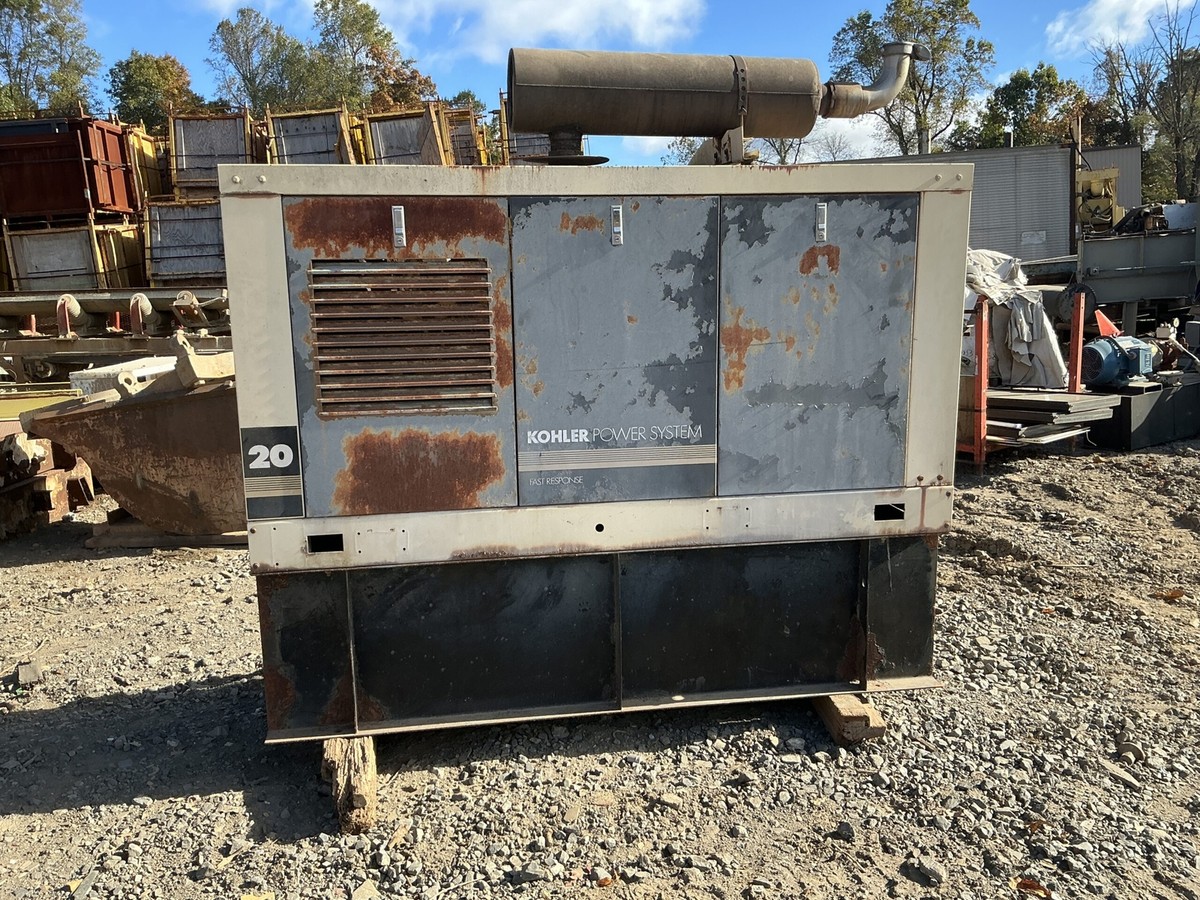 1993 Kohler 20R0ZJ81 25 KW Diesel Generator standby John Deere