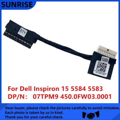 New For Dell Inspiron 15 5584 5583 Battery Cable 7TPM9 07TPM9 450.0FW03.0001
