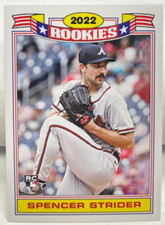 Spencer Strider 2022 Topps Throwback Thursday Glossy Rookie Design #147 SP /4512