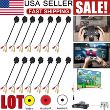 For Nintendo N64 SNES Gamecube 6FT RCA TV AV Audio Video Stereo Cable Cord LOT