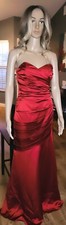 David's Bridal bridesmaid dress red Size 2