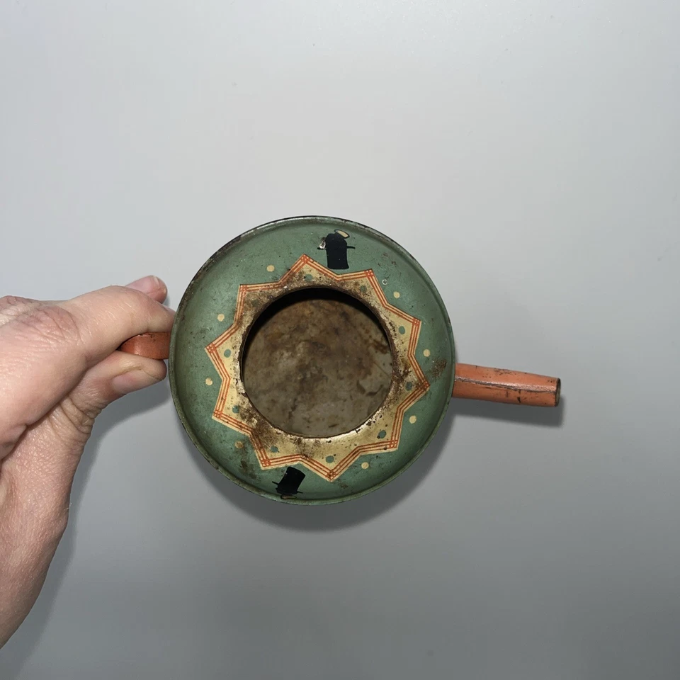 Antiguo juego de té infantil Disney Mickey Mouse Ohio arte lata litografía 1930 tetera Foto 3 de 4