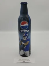2008 PEPSI NEW YORK GIANTS PLAXICO BURRESS ALUMINUM BOTTLE FULL NFL FOOTBALL 