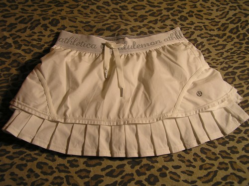 Lululemon 4 Run Resolution Skirt White 