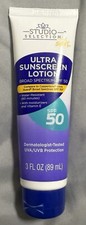 2 Pack Studio Selection Ultra Sunscreen Lotion SPF 50  EXP 2/25 3 Oz (BH7) 3.45 per gallon