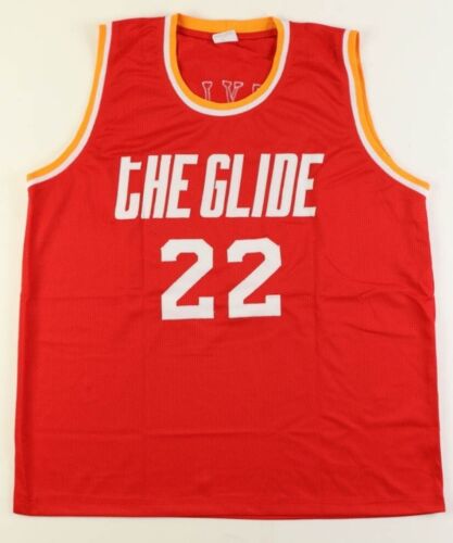 Clyde Drexler Signed Houston Rockets Jersey (JSA) - Picture 3 of 3