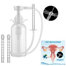 Anal Vaginal Bulb Douche Colonic Irrigation Enema Bag Manual Cleaner kit 300ml