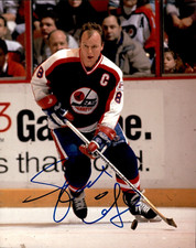 Randy Carlyle Signed Winnipeg Jets 8x10 Photo