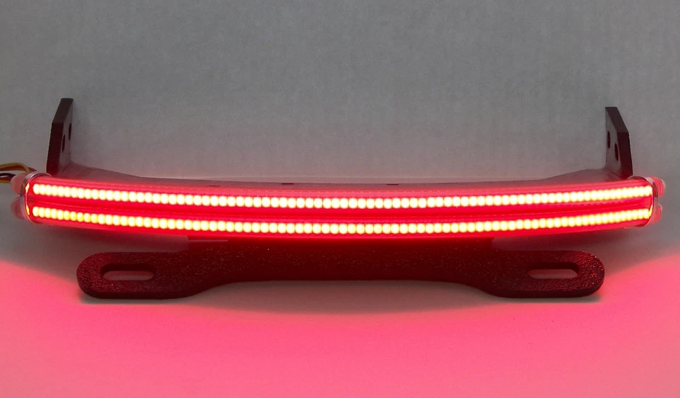 Kit eliminador de guardabarros Honda Fury doble pila LED funcionamiento/frenado/giro con lente transparente Foto 4 de 4