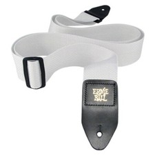 Ernie Ball Polypro Guitar Strap White 2" Wide Adjustable Length 38" to 68"