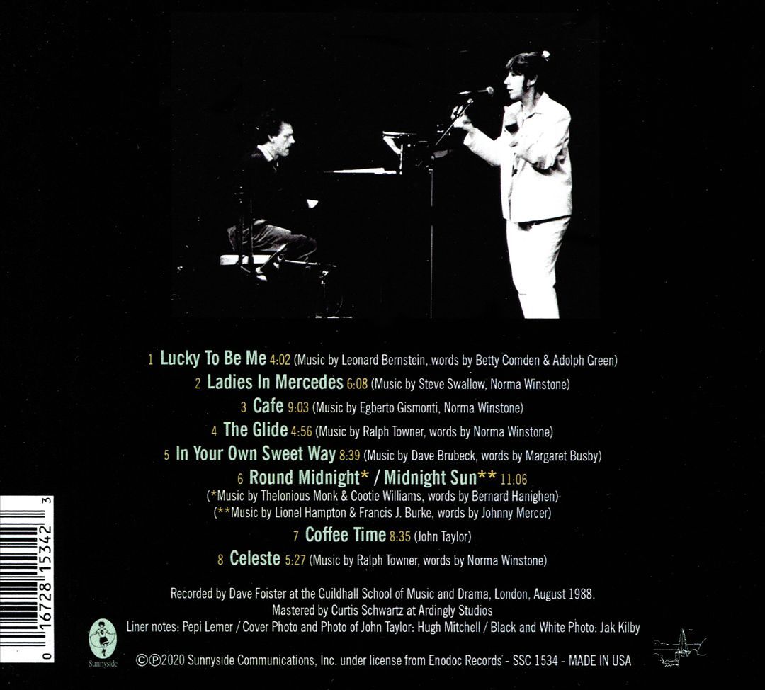 NORMA WINSTONE AND JOHN TAYLOR IN CONCERT NEW CD