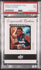 2009 Upper Deck Exquisite Collection #46 Tyreke Evans Rookie Card RC /225 PSA 7