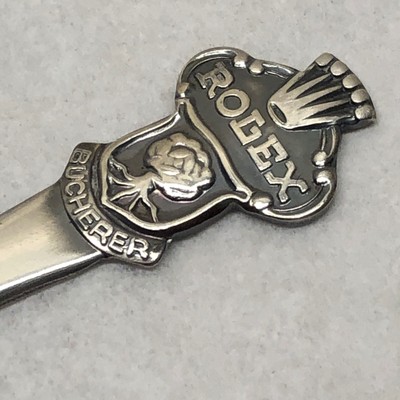 VTG Rolex Lion Spoon Bucherer of Switzerland Silverplate Marked CB 6.9 M  (1571) | eBay