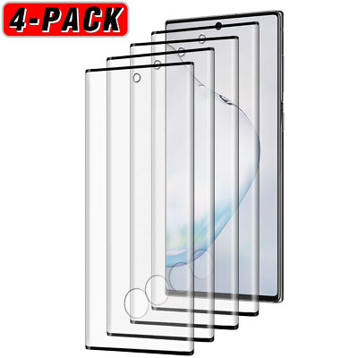 4x For Samsung Galaxy Note10/Note 10 Plus Clear Tempered Glass Screen Protector