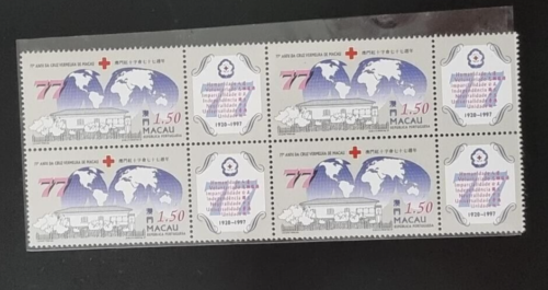 China Macao Macau 1997 Red Cross, Blk of 4 mnh - Picture 1 of 2