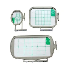 3 Pc. Embroidery Hoop Set - Brother SE-350, SE-400, HE-240, LB-6800PRW