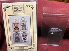 MILADY'S NEEDLE Designer Gloria Moore MORE SAMPLER KEY CHAINS CHARTPACK X-stitch