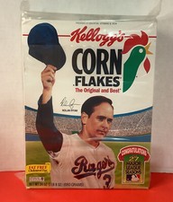 Kellogg’s cornflakes cereal box Nolan Ryan Texas Rangers 27 seasons Unopened ￼