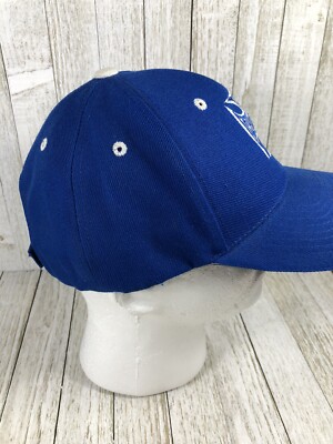 Vintage West Coast Choppers iron cross logo hat cap blue and white