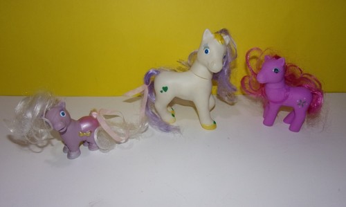 Tara Toy Pony Luv Purple Standing Baby Pony, Diaper Booties w/ Two Others - Picture 1 of 2