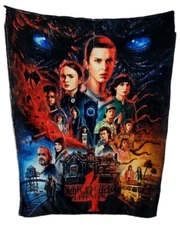 Stranger Things 4 Blanket - Soft Plush Throw - New