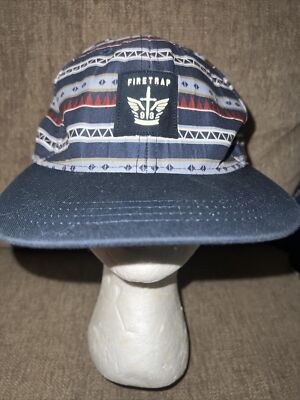 Firetrap London W3 Aztec Pattern Skater boy  Cap SnapBack  Hat