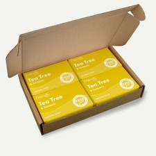 Friendly Soap Tea Tree Bar Soap Pack of 4 – Natural Vegan, No SLS or Palm Oil