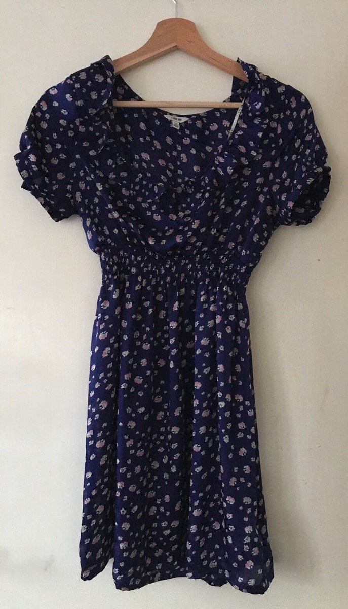 blue floral dress forever 21 Floral Print Midi Dress main image 1