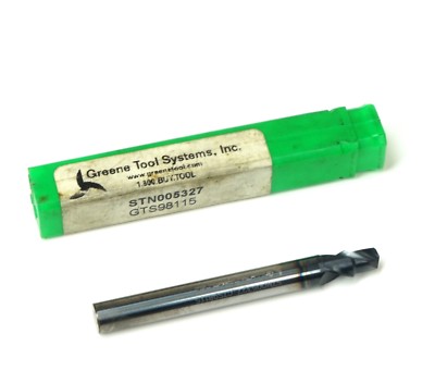Greene Tool System GTS98115 1/4'' OD Solid Carbide End Mill Dill Bit 3.345'' OAL