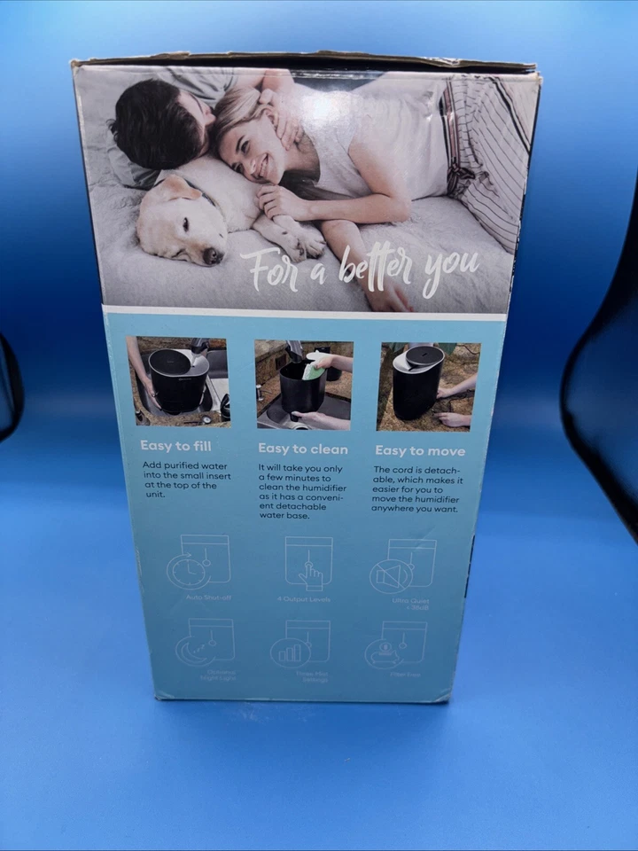 GENIANI Top Fill 4L Cool Mist Large Humidifier Essential Oil Diffuser NIB - Image 3 of 4