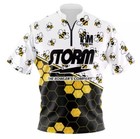 Sale Bowling Storm Bees Honeycomb Pattern Gift Quick Zip Bowling S-5Xl